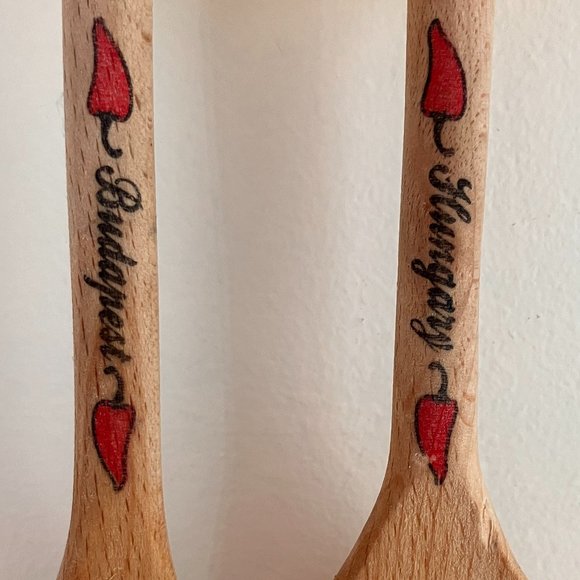 Kitsch Wooden Spoon and Fork - Budapest Characters - Never Been Used - Picture 7 of 9